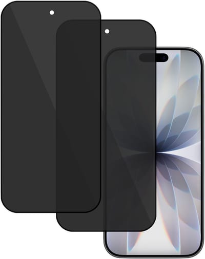 2x TechNow Privé Screenprotector geschikt voor iPhone 17 Screenprotector - Privacy Beschermglas - Rounded - Privacy Proteqt+