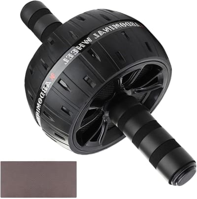 Buiktrainer Roller - Buikspierwiel - Kernkracht Opbouwen - Ergonomische Handgreep - Inclusief Kniebeschermer - Unisex