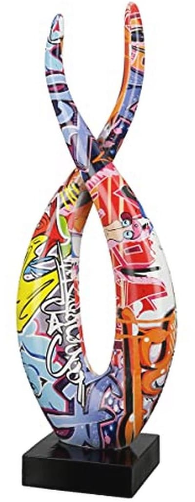 XL Decoratieve Vlam Sculptuur - Moderne Kunst voor in Huis en Tuin - Hoogte 36 cm