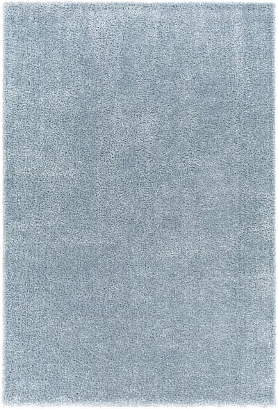 SURYA - CLAIRE Effen Blauw Zacht Hoogpolig Shaggy Tapijt