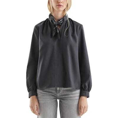 s.Oliver -qs Blouses Black Maat: 38 | Longsleeves Outlet | Dames | Zwart