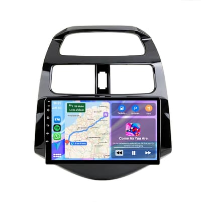 Autoradio 2/32GB met Carplay en Android auto | Geschikt voor Chevrolet Spark / Daewoo Matiz / Beat / Creative 2009-2015 | Radio scherm met Navigatie | 2009 2010 2011 2012 2013 2014 2015 / Mat zwart