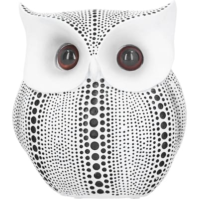Uil Beeld Innovatief Hars Dier Sculptuur Ornament Kunst Ambachten voor Bureau DecoratieBS1027 Wit white