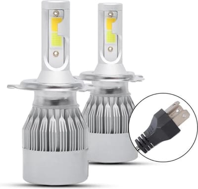 LED koplampen H4 fitting 2 stuks 6000K COB led's 8000 lumen / HaverCo