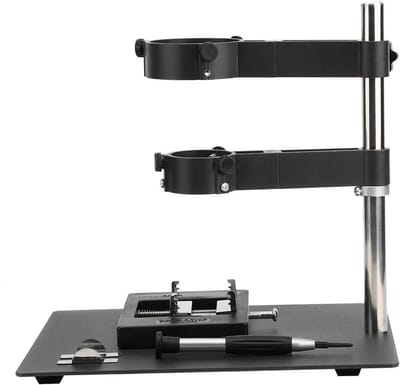 Heteluchtpistool Beugel - Universele Houder - Lassen Reparatie - Beweegbaar Metaal - 28x21x5 cm - Zwart