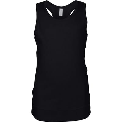 Tank Top Kind 6/8 Y (6/8 ans) Kariban Mouwloos Black 100% Katoen