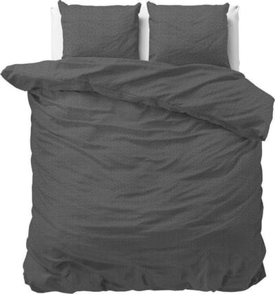 Sleeptime Jason - Dekbedovertrekset - Lits-Jumeaux - 240x200/220 + 2 kussenslopen 60x70 - Antraciet
