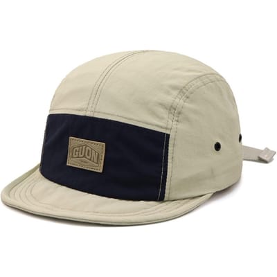 Japanse Pet Retro Vijfdelige Pet Kleurblokkering Buiten Baseballpet Vier Seizoenen Zachte Rand Baseballpet Dames Sneldrogende Stof Pet (55-58CM) beige