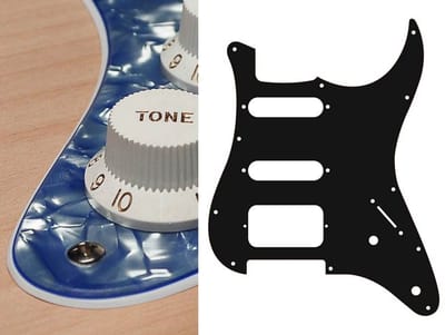Boston ST-322-PV pickguard, Stallion, SSH, 2 pot holes, 3-5 switch, 3 ply, pearl violet