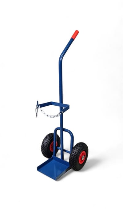 FRAMI gasflessenwagen voor 1x 20 liter fles op PU wielen