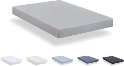 Unyqoos® Extra Zacht Spannlaken van Geborstelde Microvezel voor Comfortabel Bed 160 x 190/200 cm in Lichtgrijs