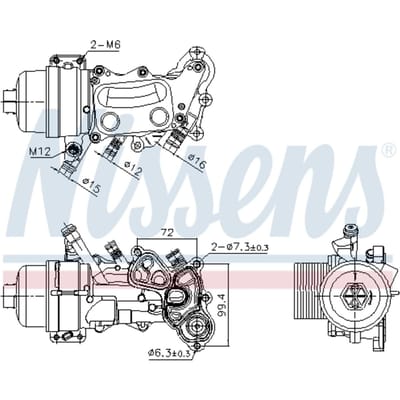 Olie radiator NISSENS 90992