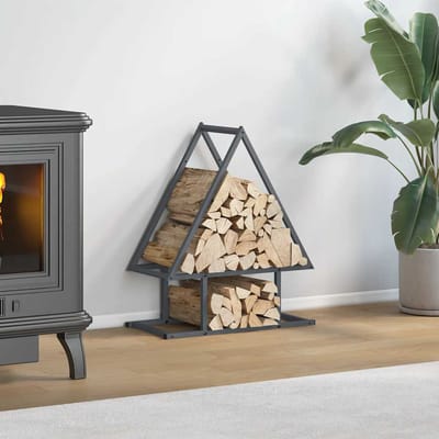 vidaXL - Brandhoutrek - 50x25x60 - cm - koudgewalst - staal - antracietkleurig