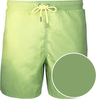 SEA'SONS - Zwembroek Heren - Kleurveranderend - Sneldrogend - Geel-groen - Maat S