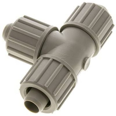 20x13mm PP T-Vorm Knelfitting 10 Bar PVC En PA