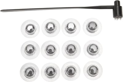 Stainless Steel Needle Hammer met 12 Vervangkoppen voor Gezichtsverjonging en Lichaamsmassage met Cupping Tools