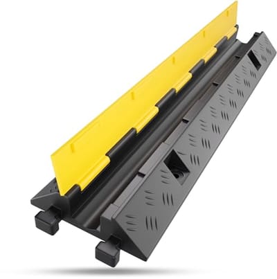 Kabelbrug met Deksel - Overrijdbare Struikelbescherming voor Kabels en Slangen