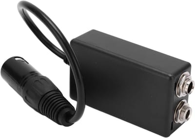 Luchtvaart Headset Adapter - XLR Conversie - Vliegen Vereenvoudigen - Efficiënte Conversie - 12x9x5 cm - Zwart