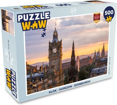 Puzzel Klok - Horizon - Edinburgh - Legpuzzel - Puzzel 500 stukjes