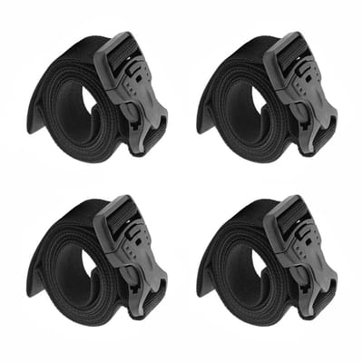 Dailygoods- Bagageriemen Verstelbaar - Heavy Duty - 4 Stuks - Antislip Gesp - Lichtgewicht - Duurzaam 1000D Polypropyleen - Bindriemen