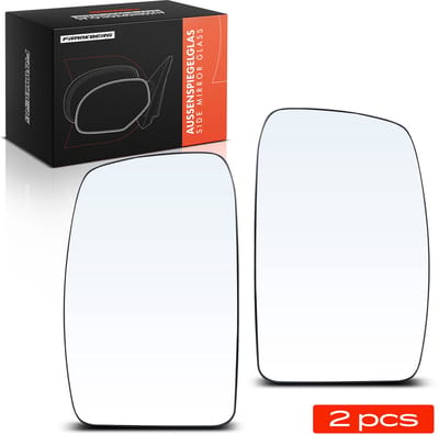 Frankberg 2x Spiegelglas Buitenspiegel voor Nissan