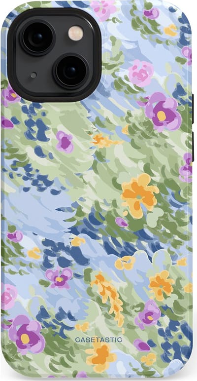 Casetastic Hoesje Geschikt voor Apple iPhone 13 Mini Magsafe - Stijlvolle Beschermende Duo-layer Case - Zonnige Bloemtuin