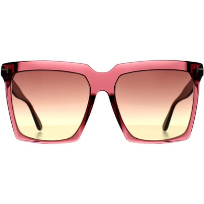Tom Ford Vierkant Dames Glimmend Bordeaux Bordeaux Verloop Sabrina FT0764