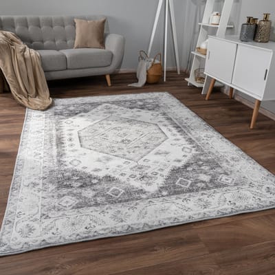 Paco Home Vloerkleed Woonkamer Laagpolig Oosters Patroon Ornamenten Zacht Vintage 60x100 cm