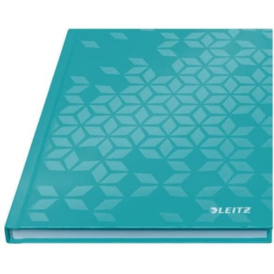 Leitz WOW notitieboek, DIN A5, 80 geruite vellen, hardcover, FSC®-gecertificeerd, ijsblauw