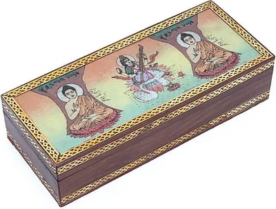 Sieradendoos – Tarot of Sieradendoos Boeddha en Saraswati – 26 x 11 cm