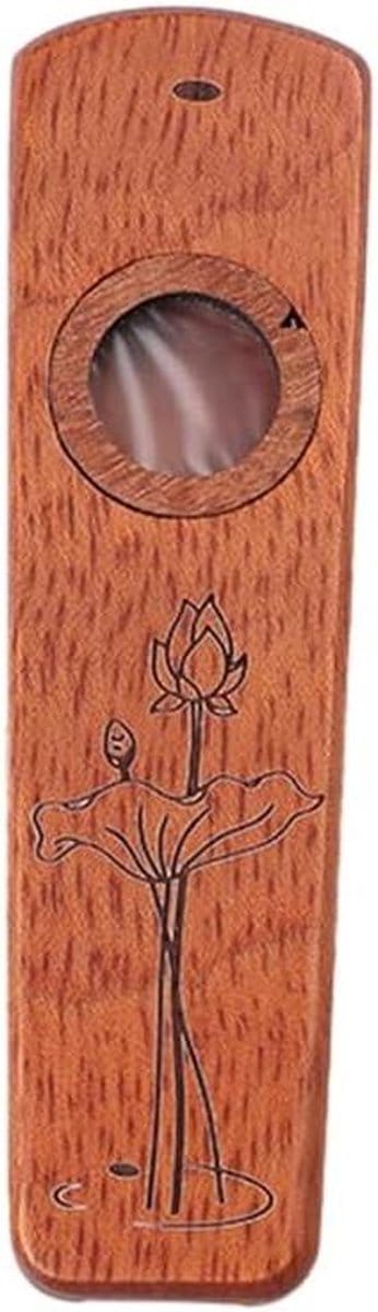 Houten Kazoo - Muziekinstrument - Muziek Maken - Gemakkelijk Te Spelen - 12 x 9 x 3 cm - Perenhout
