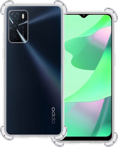 Hoesje Geschikt voor OPPO A16s - Sterk & Shockproof - Siliconen Case - Back Cover - Telefoon Hoes Shock Proof - Transparant