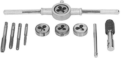 10 Stuks Metrische Tap- En Matrijset - Compleet Gereedschap voor Draadvernieuwing en Reparatie