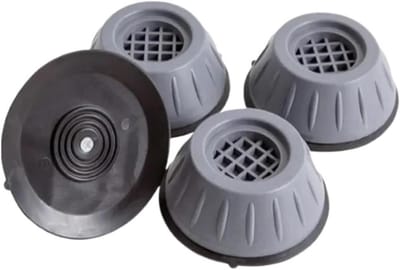 Anti-vibratie Voetjes - Wasmachine Dempers - Apparaten Stabiliseren - Voorkomt Krassen - 4 stuks - Zwart