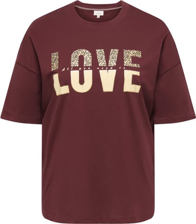 ONLY CARMAKOMA - CARKOURTNEY LIFE SS O-NECK TEE JRS - Dames - T-shirts