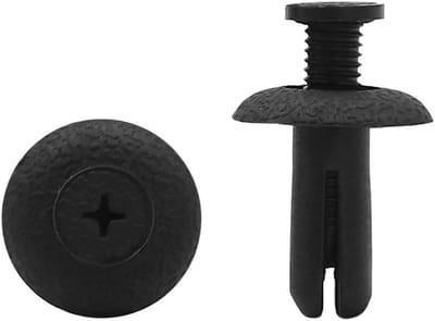Plastic Klinknagels - Bevestigingsclips Trim - Auto Interieur Reparatie - Push-Type Plastic - 8 mm Gatmaat - Zwart