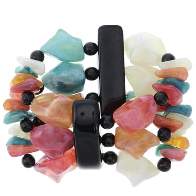 Behave - Kralenarmband vintage multikleur - retro stijl voor elke dag