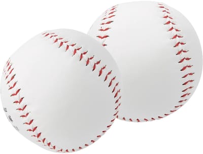 Dailygoods- Softbal Bal 12 Inch - 2 Stuks - PU Materiaal - Outdoor Sport - Training - Schokbestendig - Goede Grip - Sportbal