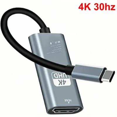 USB 3.1 Type-C naar HDMI-compatibele adapter 4K 60Hz 30Hz HDTV-converterkabel voor MacBook Air iPad Samsung Laptop PC Computer TV Display Dongle 4K 30hz