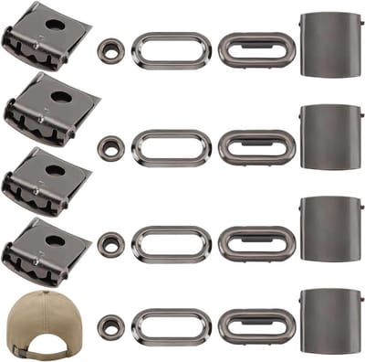 Gespen voor petten - Pet sluitingen - Petten maken - Roestvrij staal - 30 stuks - Gunmetal