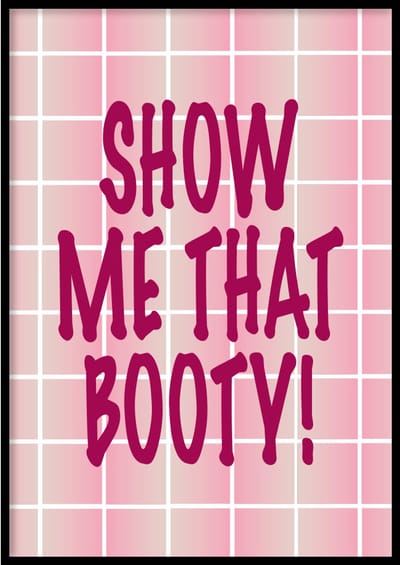 Poster Show me - 30x40 cm - WC Poster - WALLLL - Exclusief lijst - Professioneel fotopapier