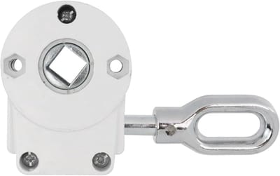 Buitenluifel wormwielaandrijving universeel handmatig 360 graden roterende zware luifel vervanging zonnescherm krukas tandwielkast mechanica hardware voor buitenzonwering, regen- en windbescherming (Wit)