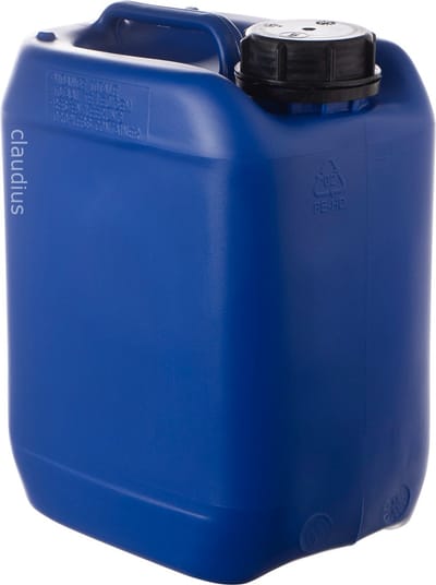 Jerrycan 5 liter zwart | geschikt voor water | UN gekeurd | benzine | handig stapelbaar | food grade | inclusief dop | totaal te legen | noodpakket