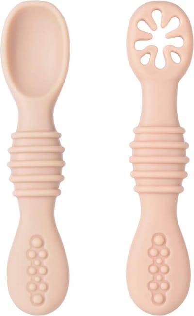 Zachte Siliconen Lepels voor Baby's en Peuters, BPA-vrij Kindercutlery, Geschikt voor 4 Maanden en Oudere Kinderen