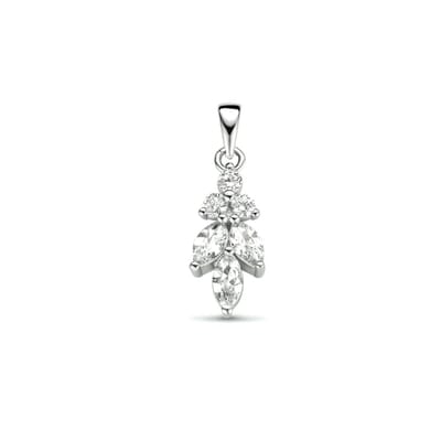 hanger zirkonia zilver gerhodineerd