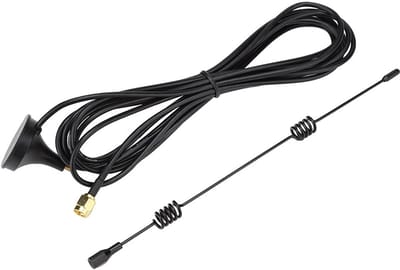 Allecto - 2,4 Ghz Wifi-antenne - Hoge Versterking - Magnetische Basis - 8dbi - Geschikt voor Zigbee WiFi Module - 10 meter lang