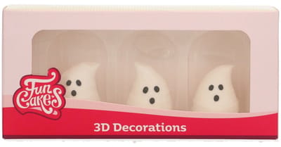FunCakes Suikerdecoraties - 3D Spoken - 3 Stuks - Eetbare Taartdecoratie