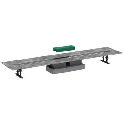 Hansgrohe uBox universal - Complete set voor vlakke installatie 120 cm voor douchegoten, rvs 56021180
