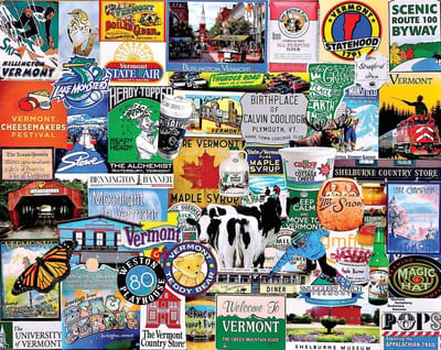 White Mountain 1294 I Love Vermont legpuzzel, 1 EA