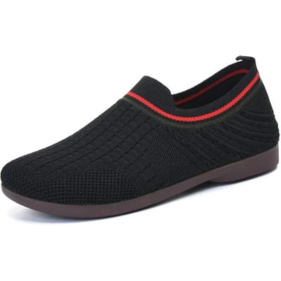 Zomer Nieuwe Bean Schoenen Dames Zachte Zool Comfortabele Platte Zool Luie Instapper Mode Ademende Dames Enkele Schoenen 36 black